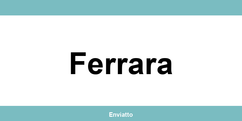 Numero di telefono della sede SDA Express a Ferrara