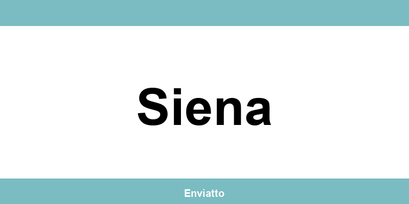 Numero di telefono della sede SDA Express a Siena