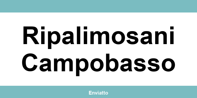 Numero di telefono della sede SDA Express a Ripalimosani Campobasso
